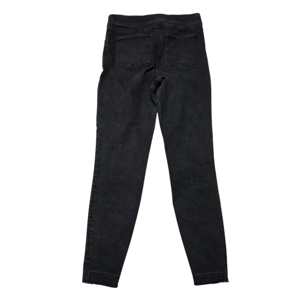 SPANX Black Distressed Ponte Knit‎ Jeans Jeggings Pants Womens Size L - Picture 2 of 9